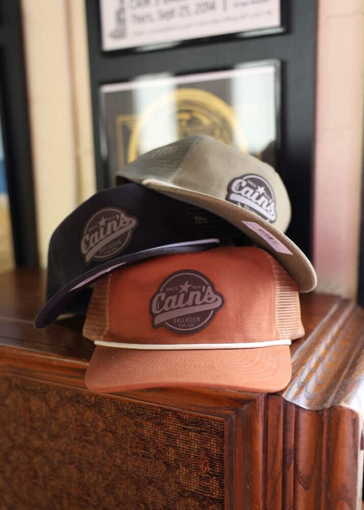 CAIN'S LEATHER PATCH TRUCKER- BLACK - Image 2